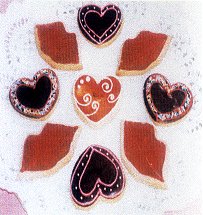 Selection of Valentine Cookies